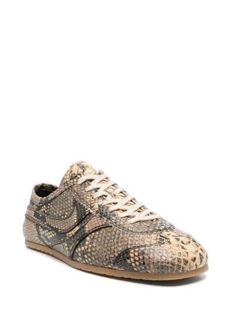 Sneakers in pelle effetto serpente in marrone Dries van noten - uomo DRIES VAN NOTEN | MS2511502103